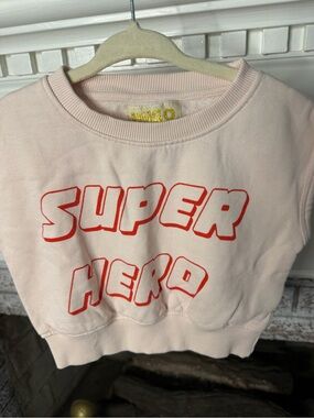 HUGO Pink Sweatshirt with Gold Glitter Logo